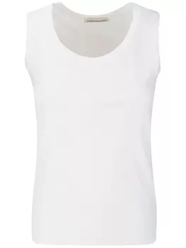 Майка из смесового хлопка с U-образным вырезом Stefano Mortari, белый