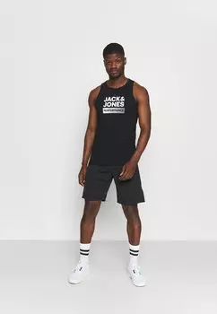 Майка Jack & Jones LOGO TEE 2 PACK, цвет Black/White