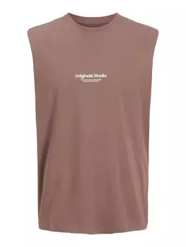 Майка JACK & JONES Shirt JORVESTERBRO, цвет mocha