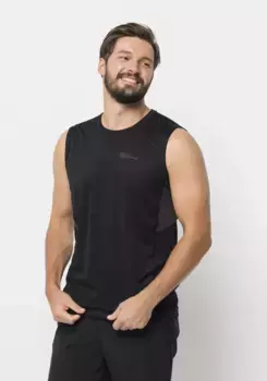 Майка Jack Wolfskin "PRELIGHT TANK M", черный