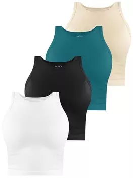 Майка Janice Top Niah, цвет beige/black/white