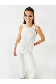 Майка - Экрю - Классический крой Koton, экрю