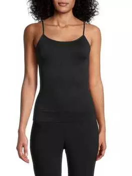 Майка Эластичная Yummie by HeaTher Thomson с круглым вырезом, черный