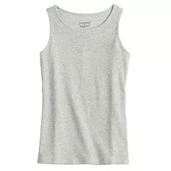 Майка Jumping Beans Essential в рубчик для девочек 4–12 лет Jumping Beans, серый