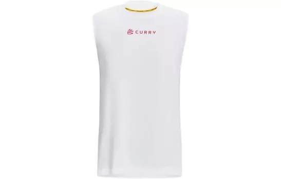 Майка карри мужской белый Under Armour, белый