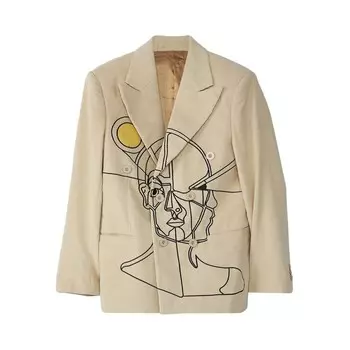 Майка KidSuper How To Find An Idea Poster Suit Top, цвет Natural