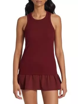 Майка Kiki в рубчик Splits59, бордо