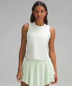 Майка классического кроя из хлопковой смеси Lululemon, зеленый