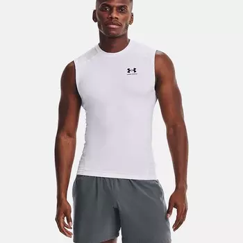 Майка компрессионная UA HG Armor Comp SL Under Armour, белый