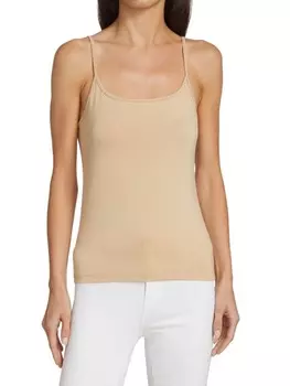 Майка L'AGENCE с ремешками на тонких бретелях ella, nude