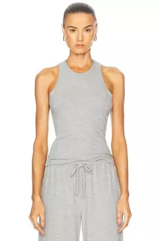 Майка Lauren с высоким воротником LESET, цвет Grey Melange