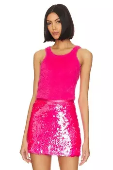 Майка Le Superbe Fuzz Yeah Rib, цвет Bright Strawberry