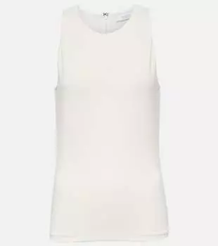 Майка leisure harald из джерси Max Mara, белый