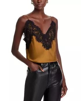 Майка Lennon с кружевной отделкой A.L.C., желтый