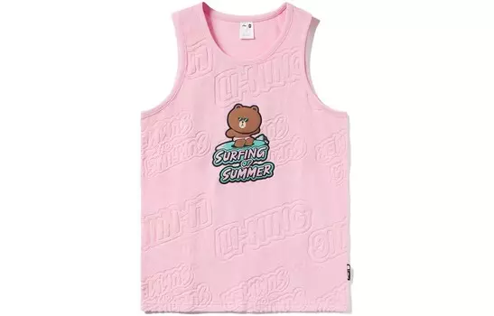 Майка Line Friends X Sports Fashion Collection унисекс розовый Lining, розовый