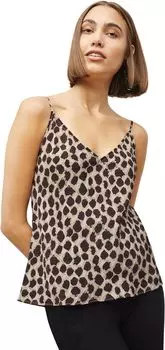 Майка Lisey - моющийся шелк M.M.LaFleur, цвет Sahara Print