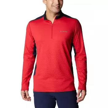 Майка M Bliss Ascent на молнии 1/4 Мужская - красная COLUMBIA, цвет rot
