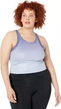 Майка Madewell MWL Flex Cutout-Back Tank in Ombre Print, цвет Dusty Orchid