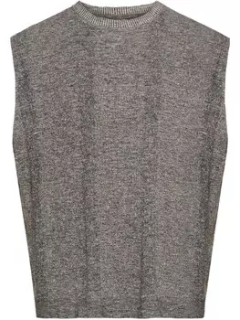 Майка Maison Margiela китайской вязки, серый