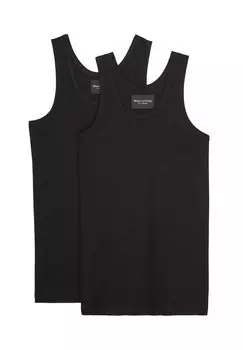 Майка/майка, комплект из 2 шт органического хлопка Iconic Rib Marc O'Polo, черный