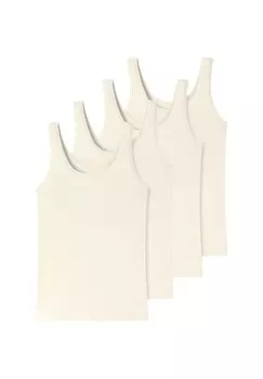 Майка/майка, комплект из 4 шт бамбукового хлопка Uncover by SCHIESSER, кремовый