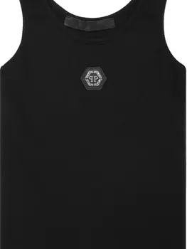 Майка-майка Philipp Plein из джерси, черный