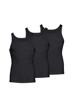 Майка/майка, упаковка из 3 шт. сухого хлопка mey, черный