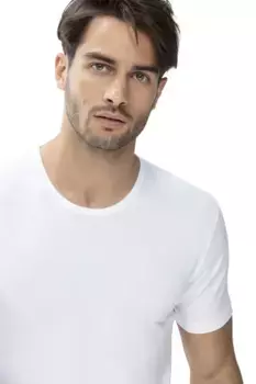 Майка майская "СУХОЙ ХЛОПОК", с круглым вырезом Mey, белый