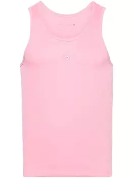 Майка Marine Serre с вышивкой Crescent Moon, розовый