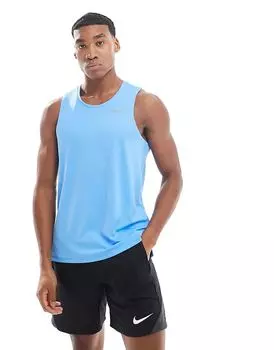 Майка Miler Dri-FIT синего цвета Nike Running
