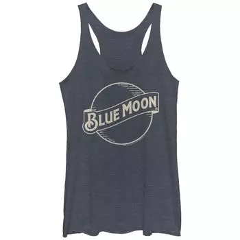 Майка Millers Coors с логотипом Tri-Blend Racerback и графическим рисунком Blue Moon Lines для юниоров Licensed Character