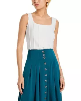 Майка Misook с квадратным вырезом, белый