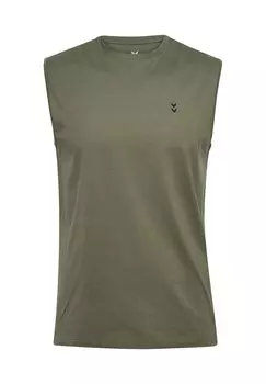 Майка MUSCLE TANK Hummel, зеленый