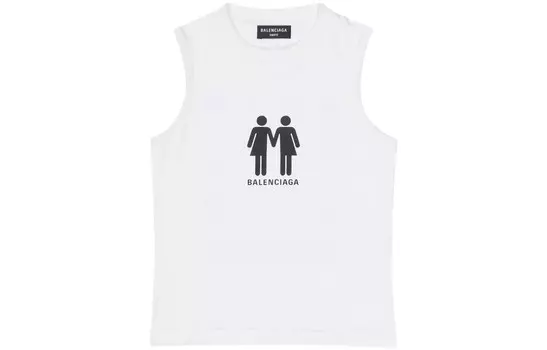 Майка мужская белый Balenciaga, белый