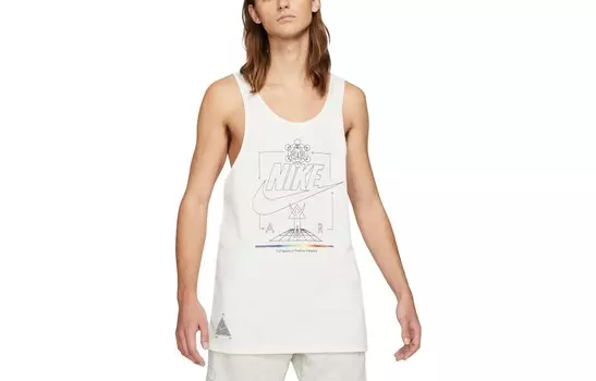 Майка мужская белый Nike, белый