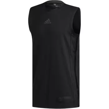 Майка мужская черный Adidas, черный