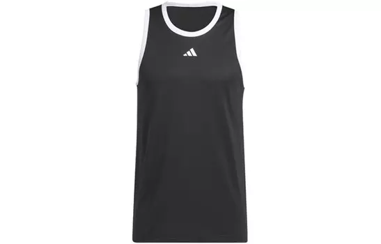 Майка мужская черный Adidas, черный