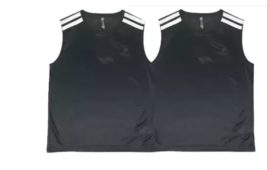 Майка мужская комплект из 2 шт. черный Adidas, черный