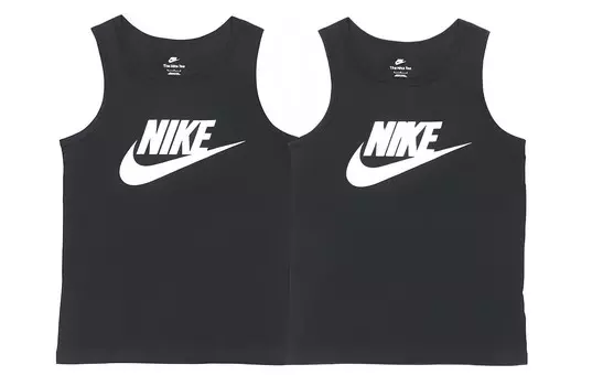 Майка мужская комплект из 2 шт. черный Nike, черный
