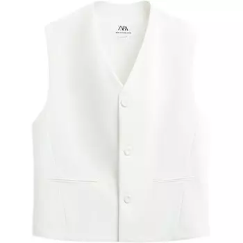 Майка мужская матовый белый Zara, белый