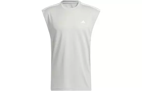 Майка мужская металлик серый Adidas, серый
