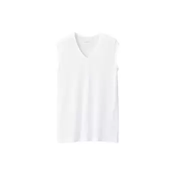 Майка мужская Muji с V-образным вырезом, зеленый