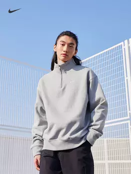 Майка мужская Nike в стиле ретро, темно-серый / белый