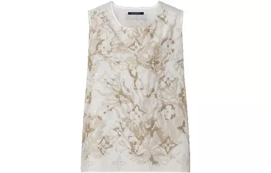 Майка мужская Off White Louis Vuitton, кремовый