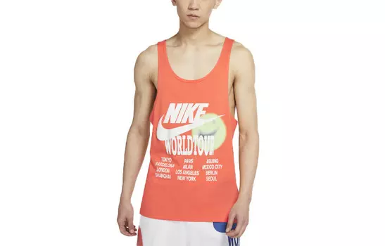 Майка мужская оранжевый Nike, оранжевый