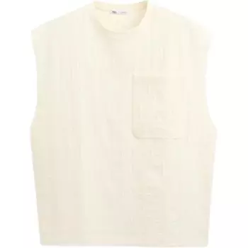 Майка мужская серый/белый Zara, серый