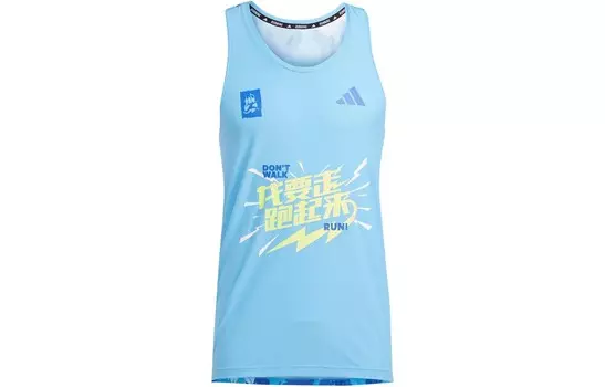 Майка мужская синий Adidas, синий