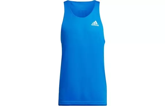 Майка мужская синий Adidas, синий