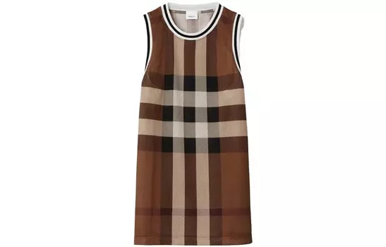 Майка мужская темно-коричневый березовый Burberry, коричневый