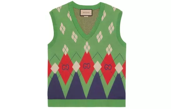 Майка мужская зеленый Gucci, зеленый